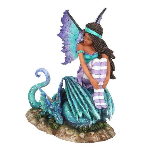 16cm Dragon Perch Fairy Figurine by Amy Brown