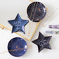 10.5cm Ceramic Purple Star Sign Trinket Dish