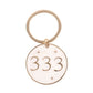 333 Angel Number Keyring