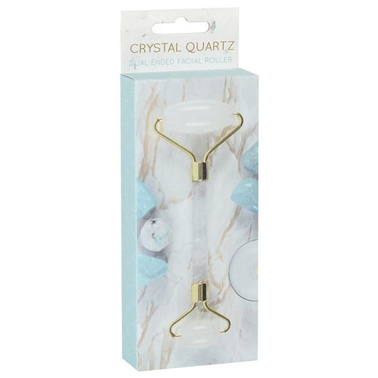 Clear Quartz Dual Ended Face Roller