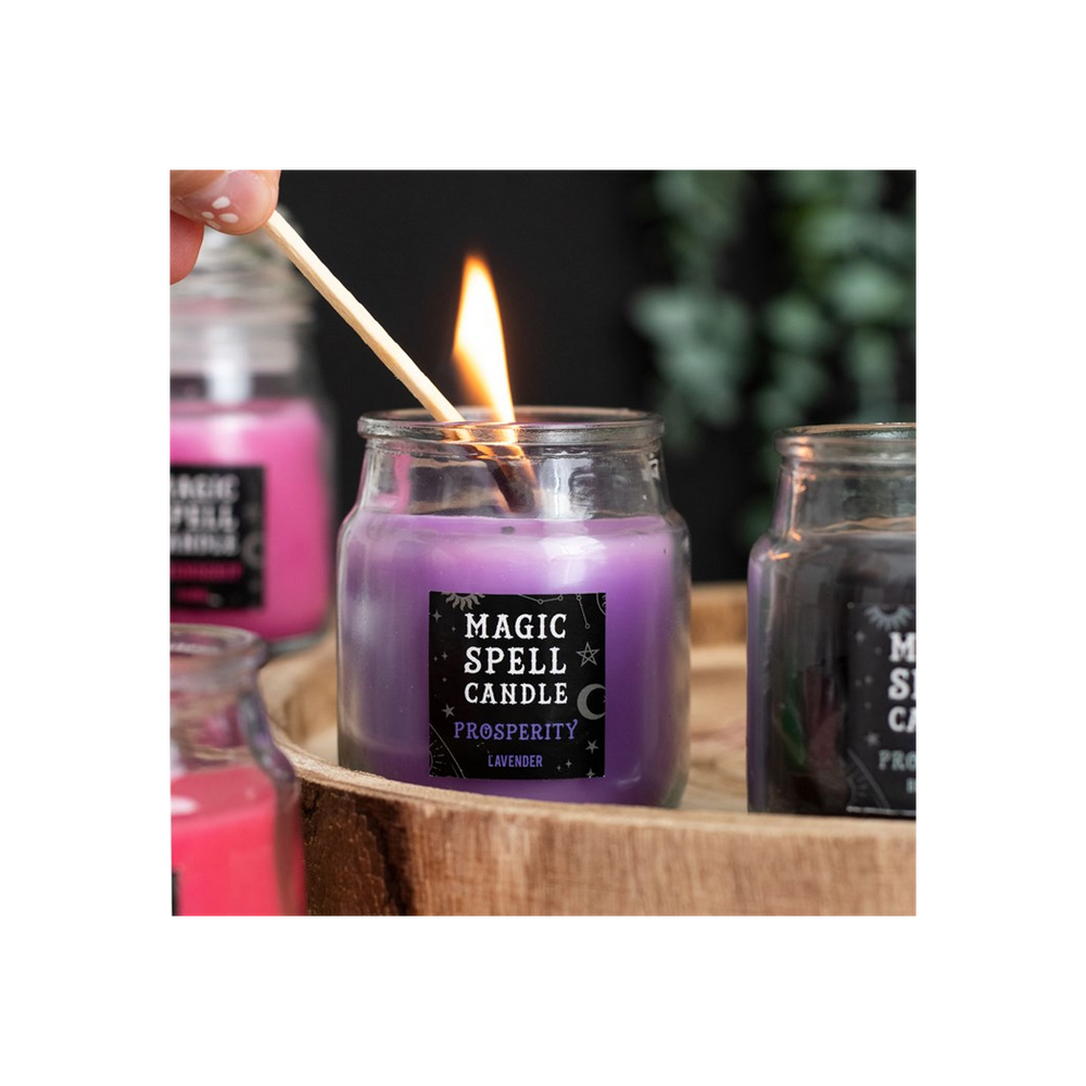 Lavender 'Prosperity' Spell Candle Jar